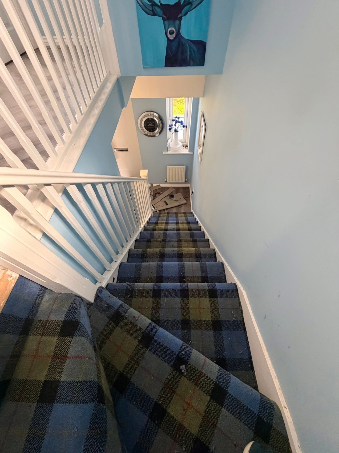 Tartan stairs & landing