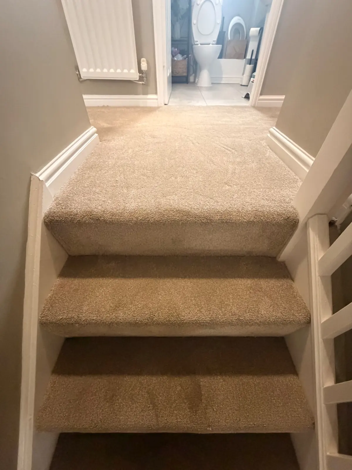 Landing carpet fitted in Chilton, County Durham